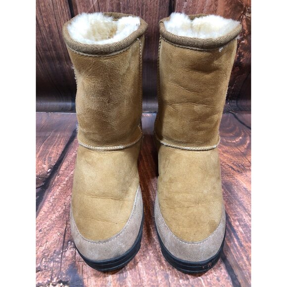 EMU Australia Tan Suede Leather Lined Boots Womens 6 (q7g) - Picture 2 of 10